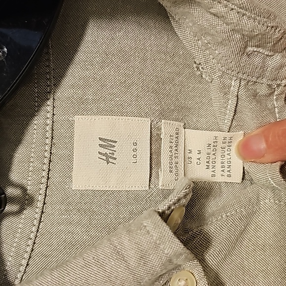 H&M men's linen casual button down shirt - Picture 2 of 6